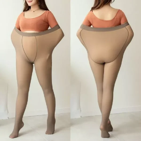 Collant polaire transparent grande taille